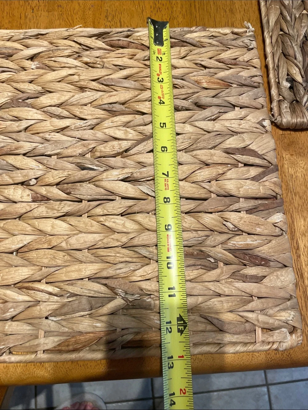 Natural Woven Placemat Set of (6)